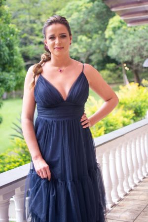 Vestido Longo Tule Alças Finas - Imagem 2