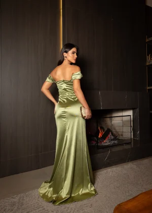 Vestido Longo com Corset - Imagem 2