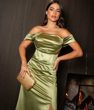 Vestido Longo com Corset - Imagem 3