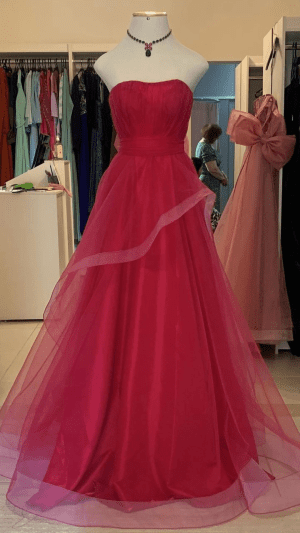 Vestido de Tule Rosa Alça Removível Saia Volumosa Debutante - Imagem 6