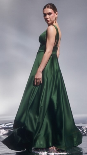 Vestido Longo Zibeline Rodado para Madrinha de Casamento - Imagem 4