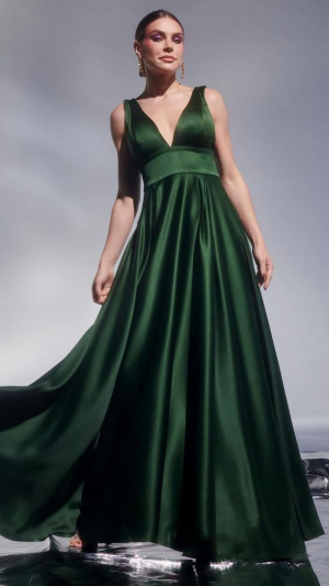 Vestido Longo Zibeline Rodado para Madrinha de Casamento - Imagem 9