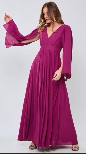 Vestido Longo Paetê com Capa e Fenda Lateral - Imagem 11