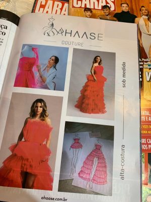 Alta costura RIVIERA ROSA PINK 2 em 1 Tule com Volume para  Debutantes e Ensaios - Imagem 7
