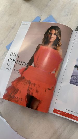 Alta costura RIVIERA ROSA PINK 2 em 1 Tule com Volume para  Debutantes e Ensaios - Imagem 9