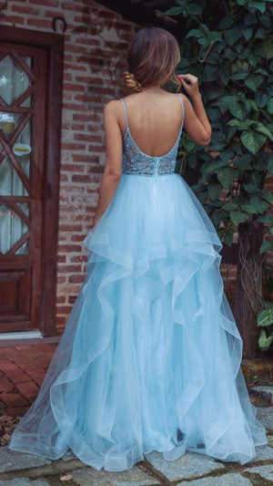 Vestido Tule Volumoso com Bordado e Babados para Debutante - Imagem 6