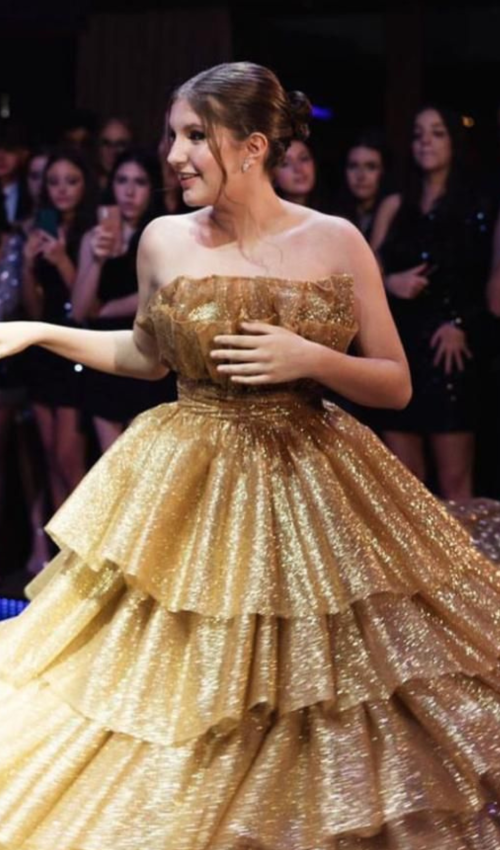 Vestido Rosê Gold para Debutante - Look Encantador