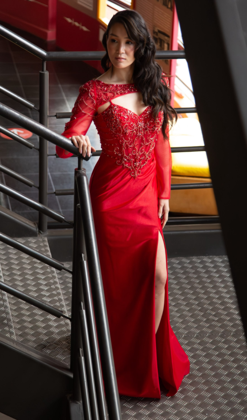 Vestido longo vermelho (1)