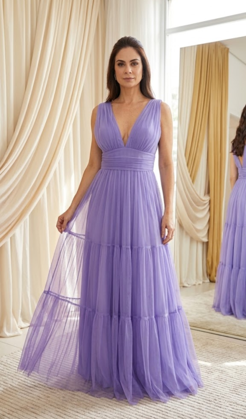 cestido com alça grossa lilas