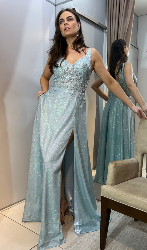 vestido-longo-verde-agua-brilho-fenda-frontal